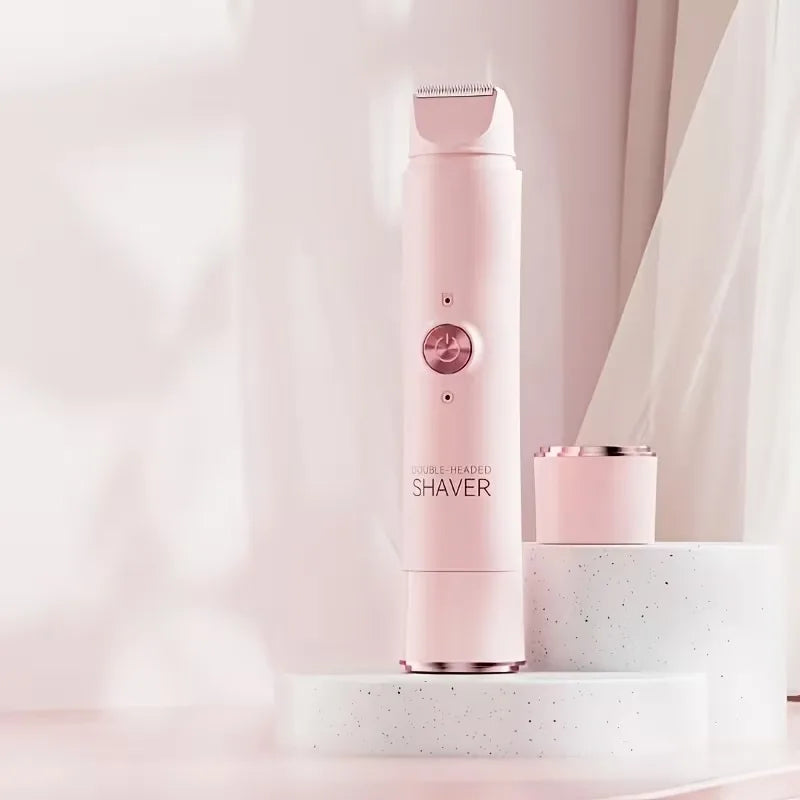 Rechargeable Double Head Hair Removal Device Cordless Wet Dry Tool