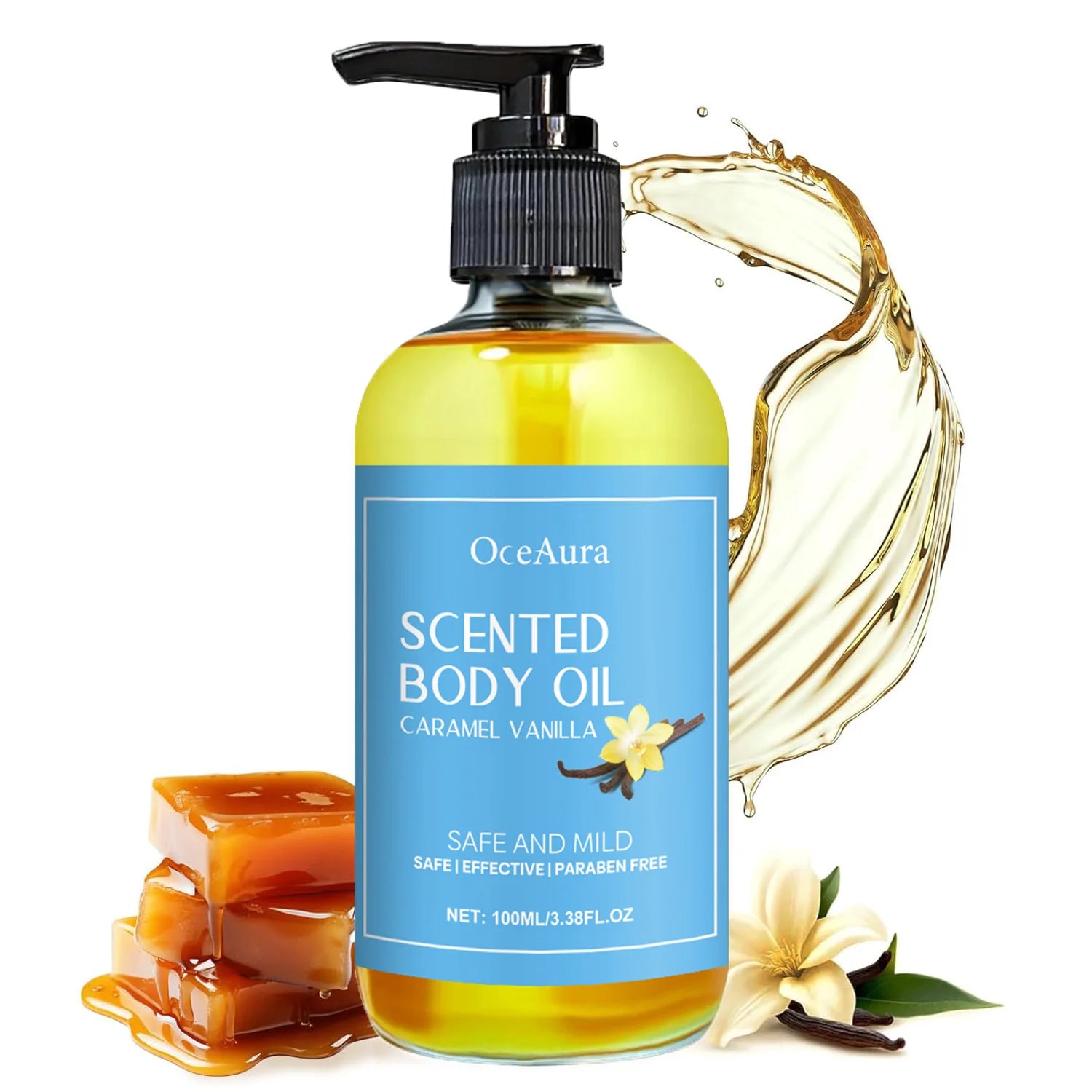 Magic Luxury Caramel Vanilla Body Massage Oil For Body Massage