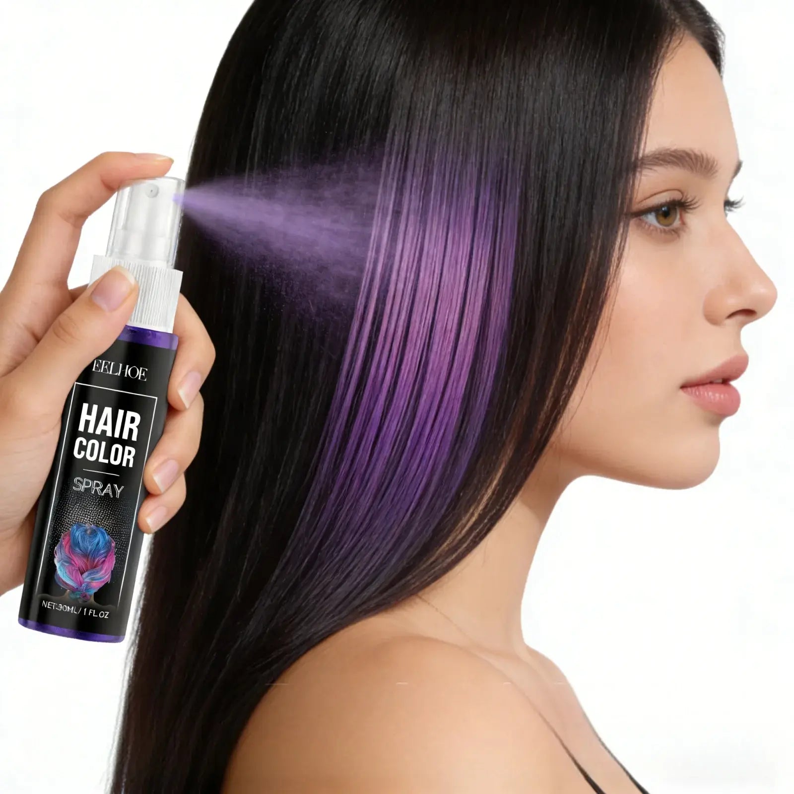 Luxurious colored hair spray for vibrant, glamorous styles and effortless color enhancement