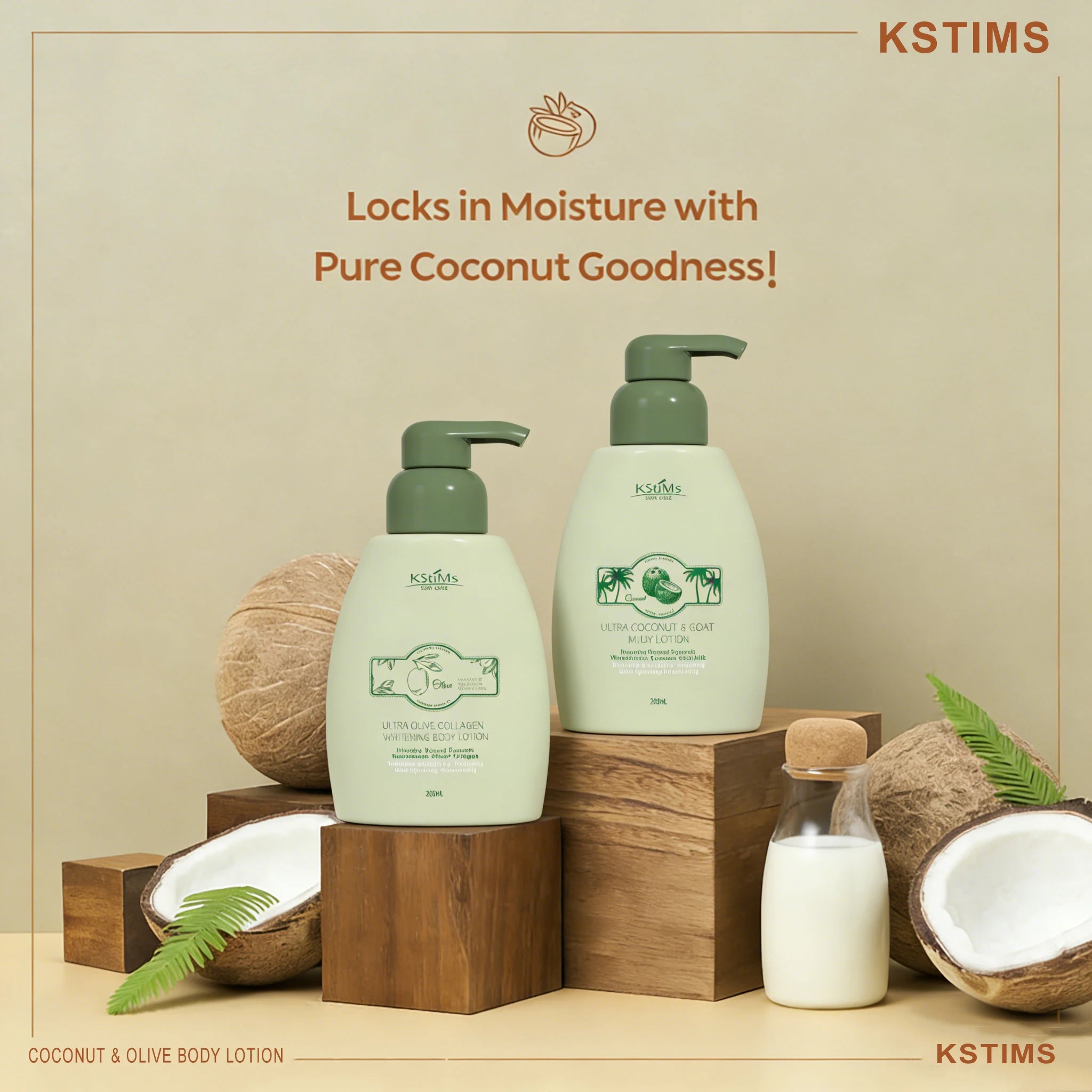 Coconut Collagen Body Lotion Cream Skin Firming Moisturizer Lotion