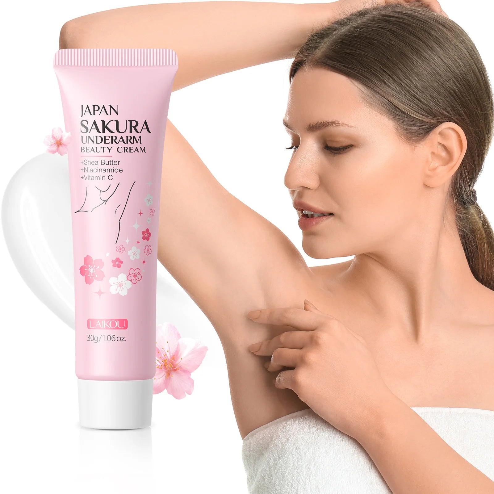 Laikou Sakura Underarm Cream Knee Buttocks Dark Skin Improve