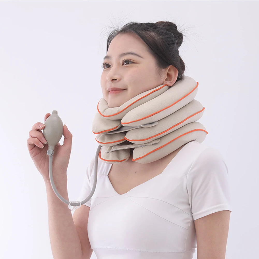 Medical Cervical Neck Traction Inflatable Neck Stretcher Brace Neck protection