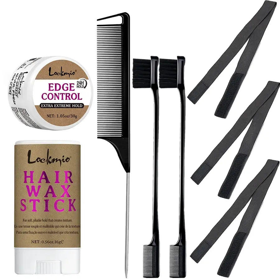 Sleek hair with premium edge control for flawless luxury styling and impeccable finish