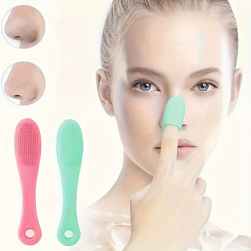 1PC soft silicone nose brush, clean the face, remove blackheads brush