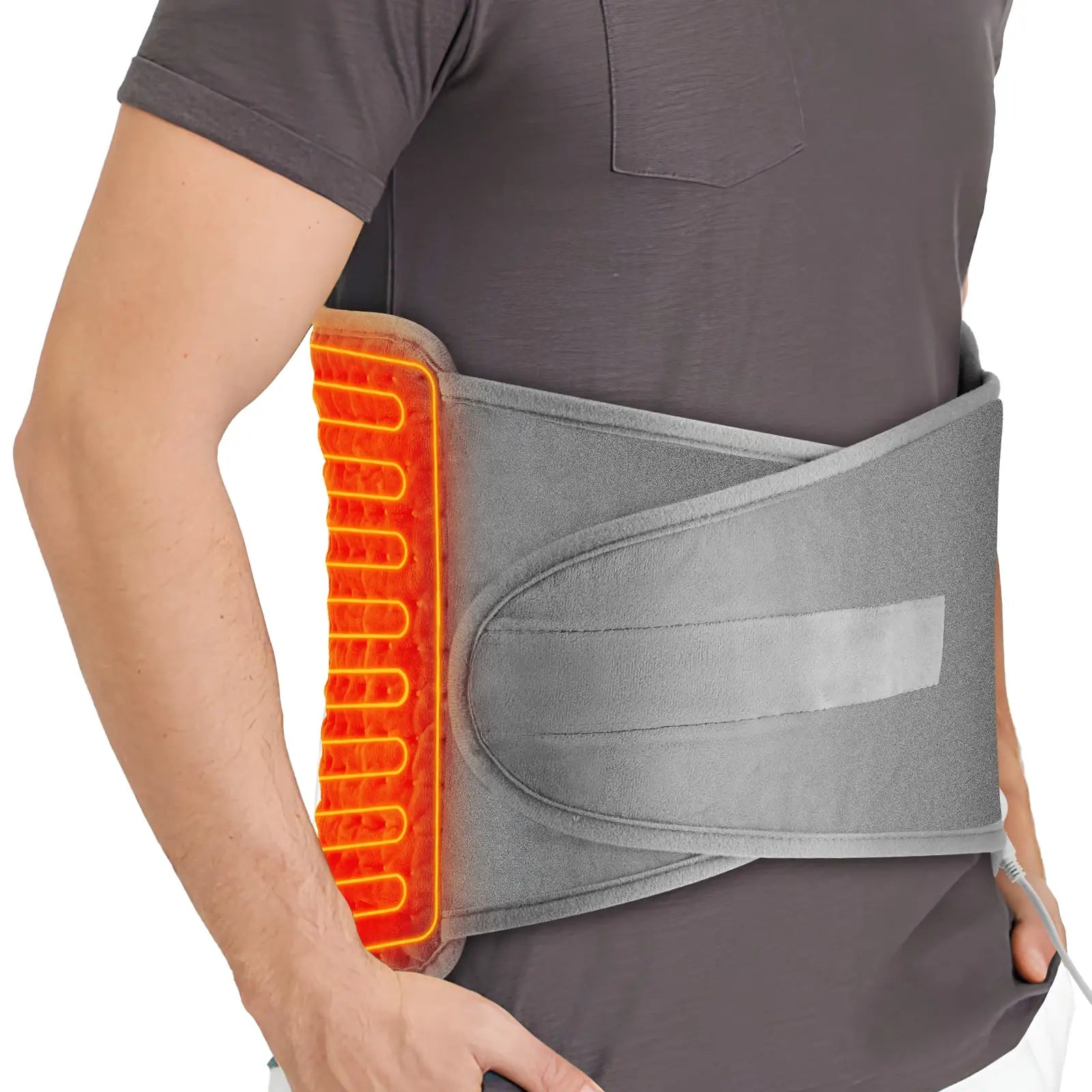 Electric Heating Pad Back Support Belt with Temperature Control Blanket.