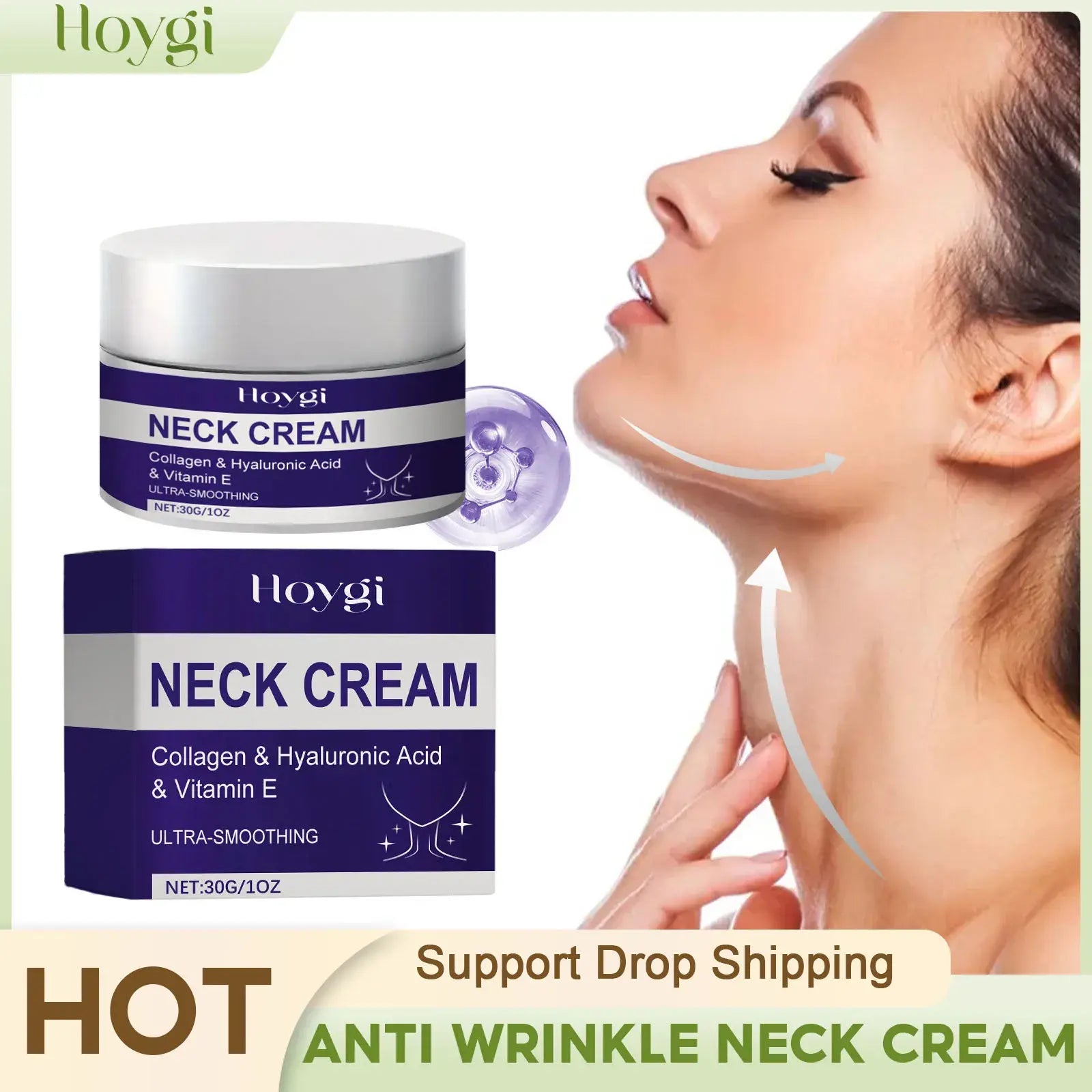 Firming treatment reduces neck wrinkles for a youthful and smooth appearance