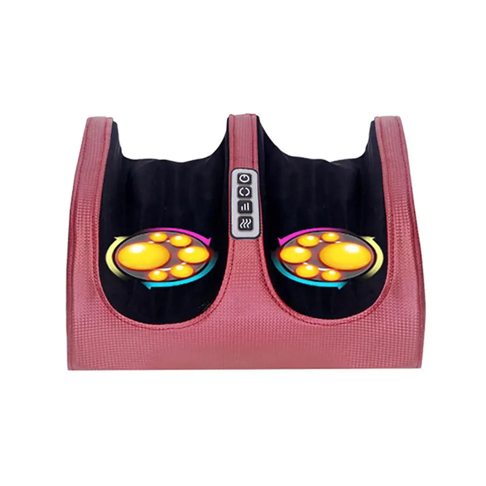 Electric Foot Massager Heating Therapy Hot Compression Kneading Roller.