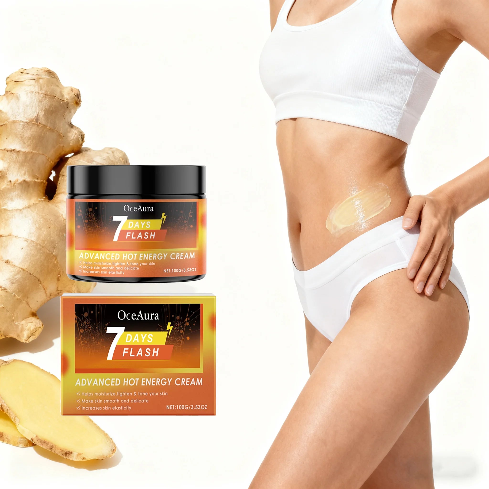 Ginger Fat Burning Cream Sweat Enhancer Anti Cellulite Cream