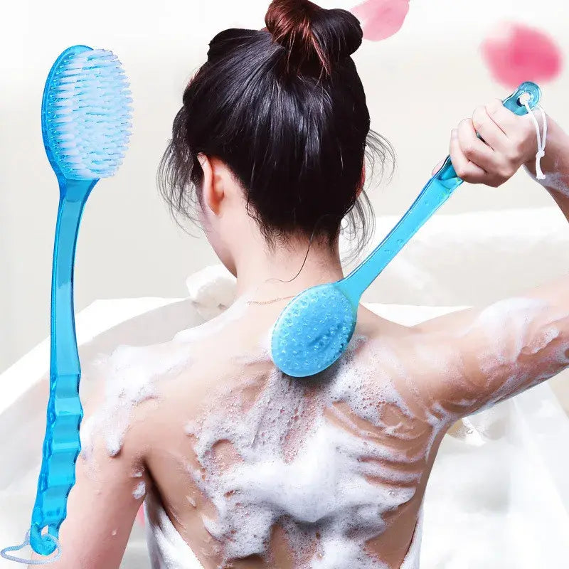 1Pc Long Handle Bath Brush Soft Hair Bath Brush Back Ball Brush.