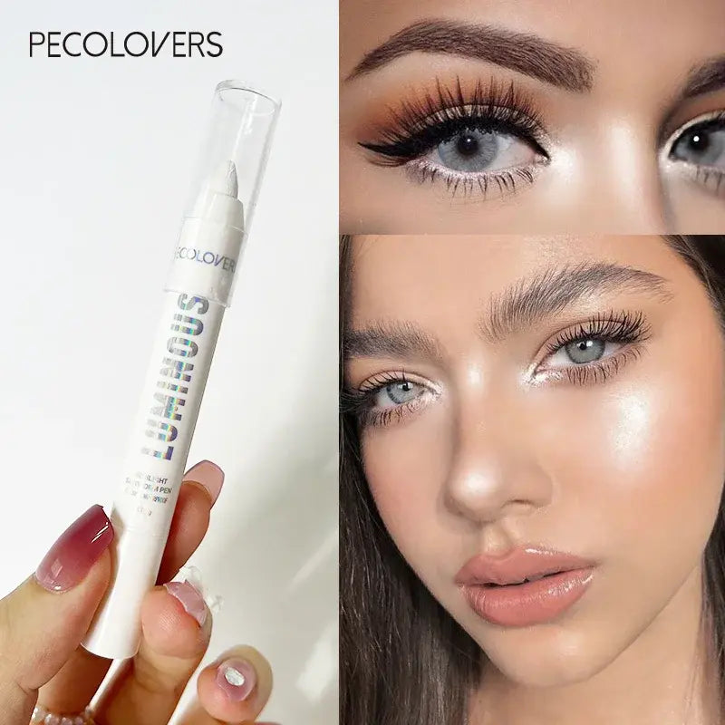 Luxury waterproof highlighter pen with smooth application for glamorous, long-lasting makeup looks