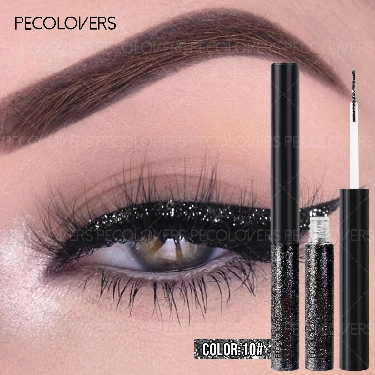 Glitter Eyeliner with Ultra-fine Tip Pearlescent Sparkle Eye Makeup