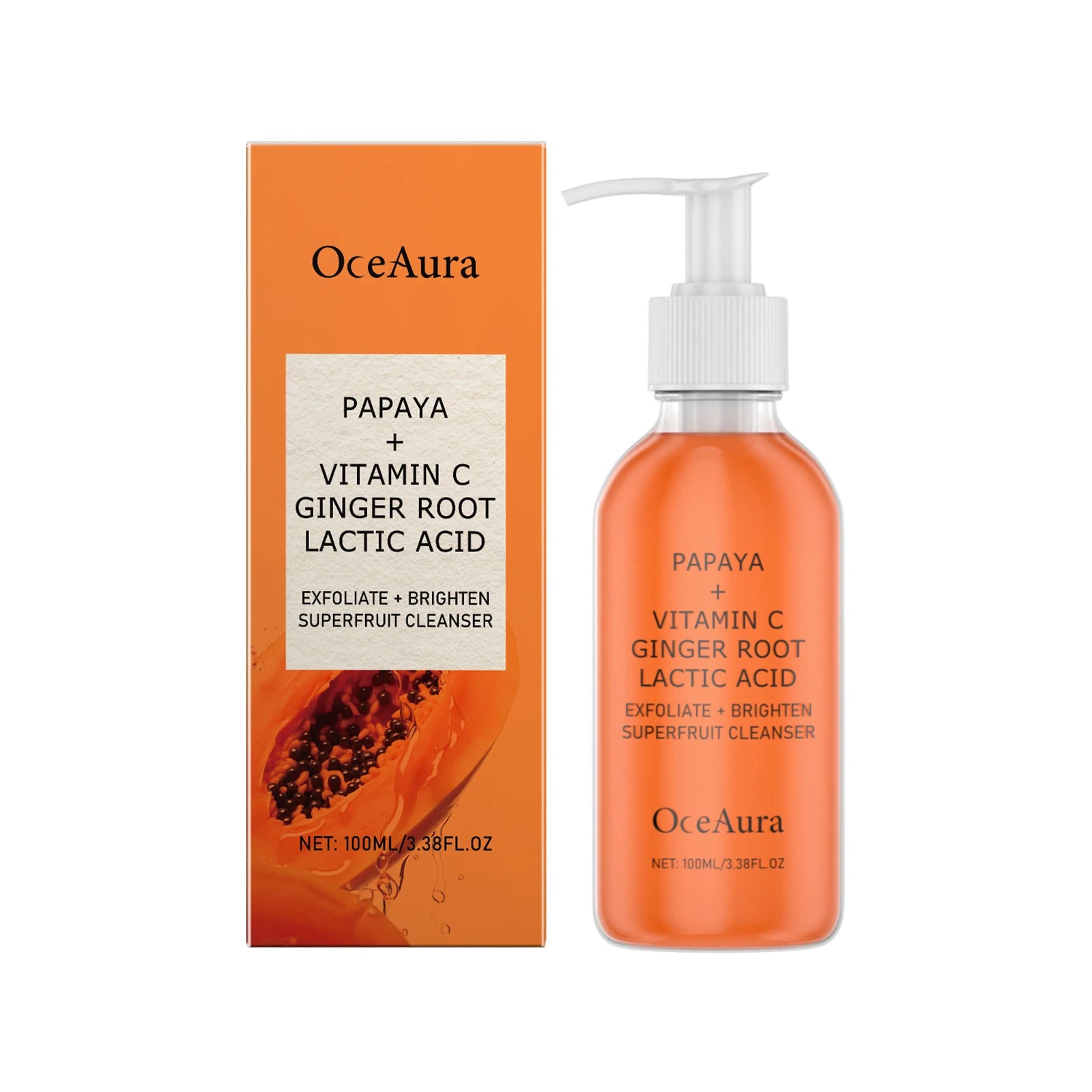 Papaya Face Wash Deep Exfoliating Oil Control Blackheads Cleanser