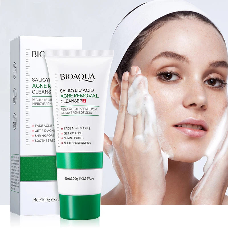 BIOAOUA Salicylic Acid Facial Cleanser Repairing Moisturizing Oil Control