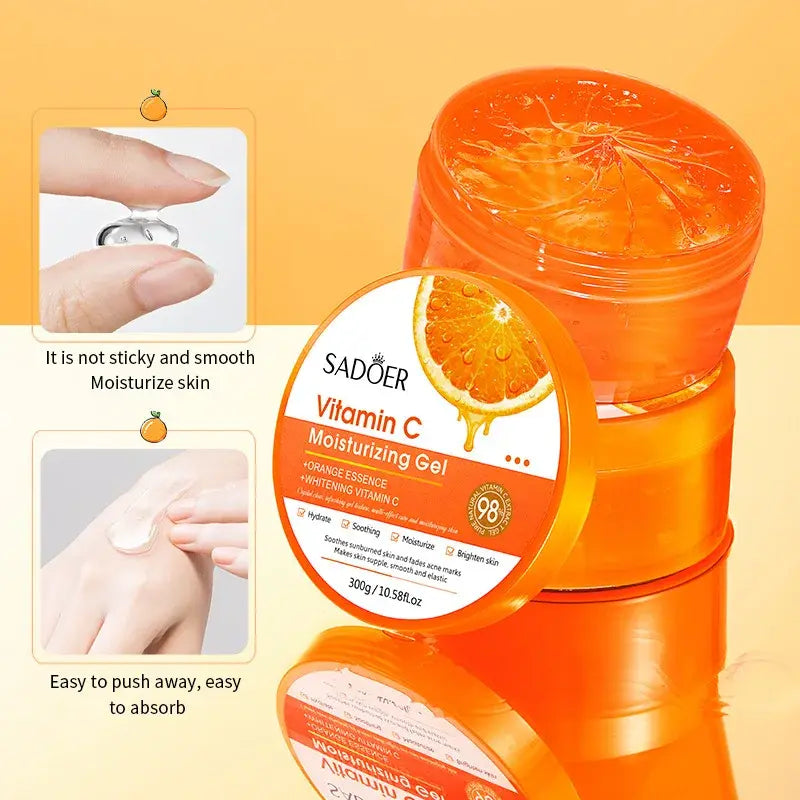 Luxurious Vitamin C and soothing Aloe Vera blend for radiant, youthful skin in premium skincare products