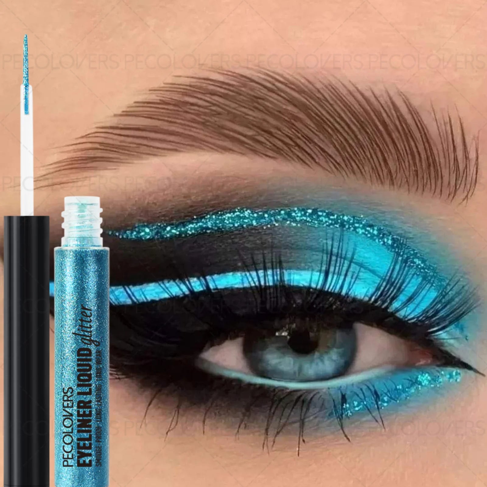 Glitter Eyeliner with Ultra-fine Tip Pearlescent Sparkle Eye Makeup