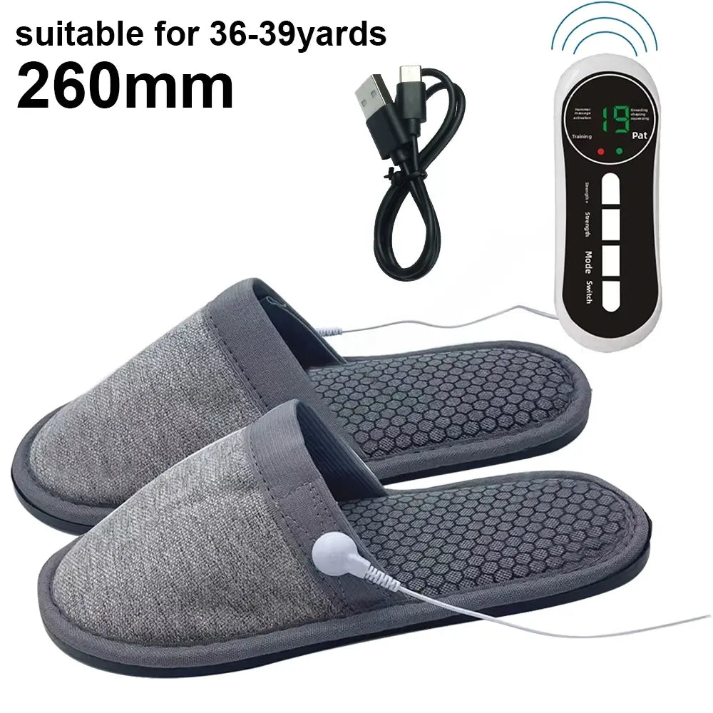 EMS Foot Massager Slippers Electric Feet Massage Shoes Foot Massager.