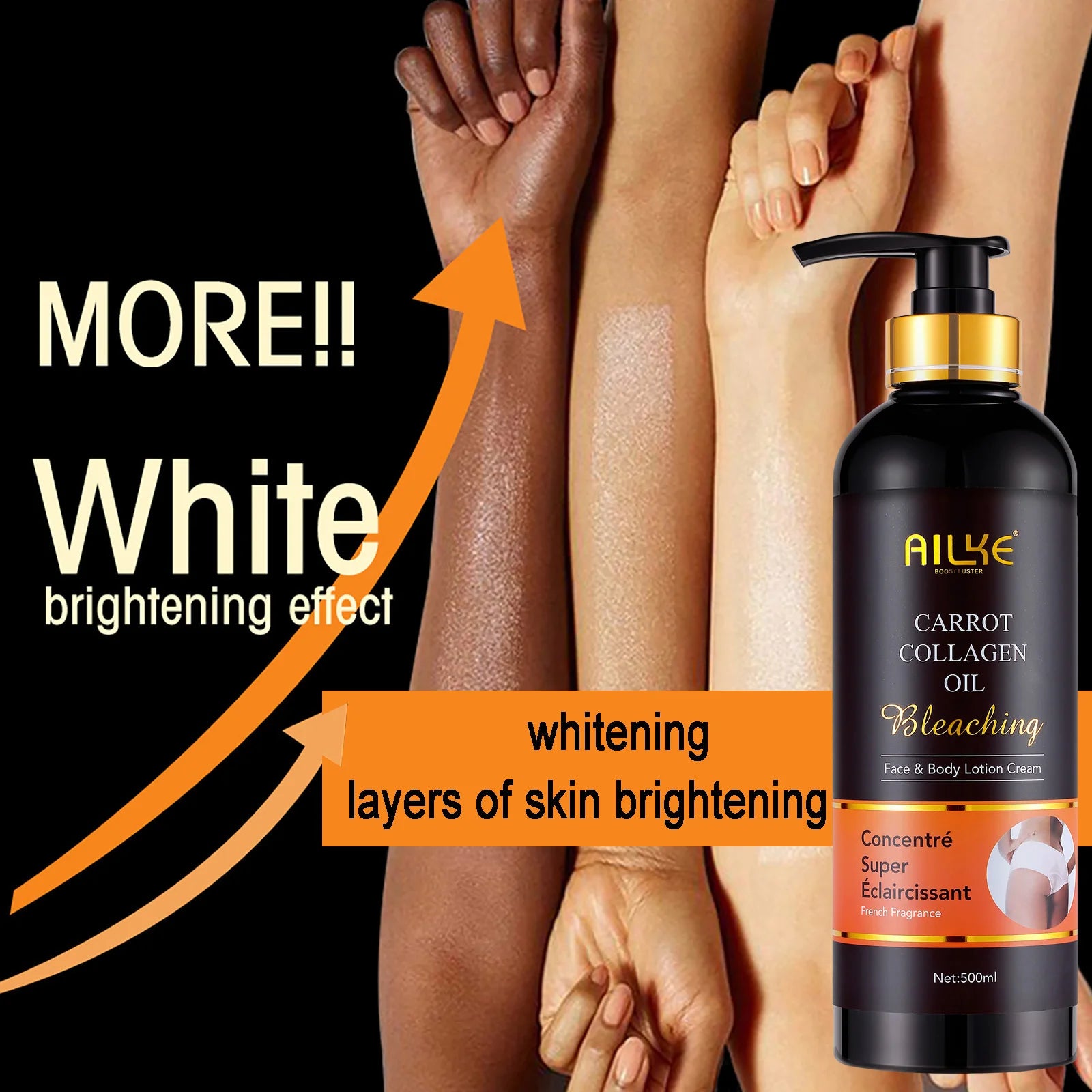 AILKE Whitening Body Lotion, Reduce Dark Spots, Even Skin Tone