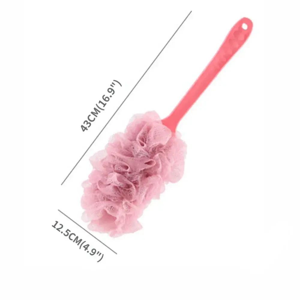 Long-handled back brush, body scrub bath brush, hanging body brush.
