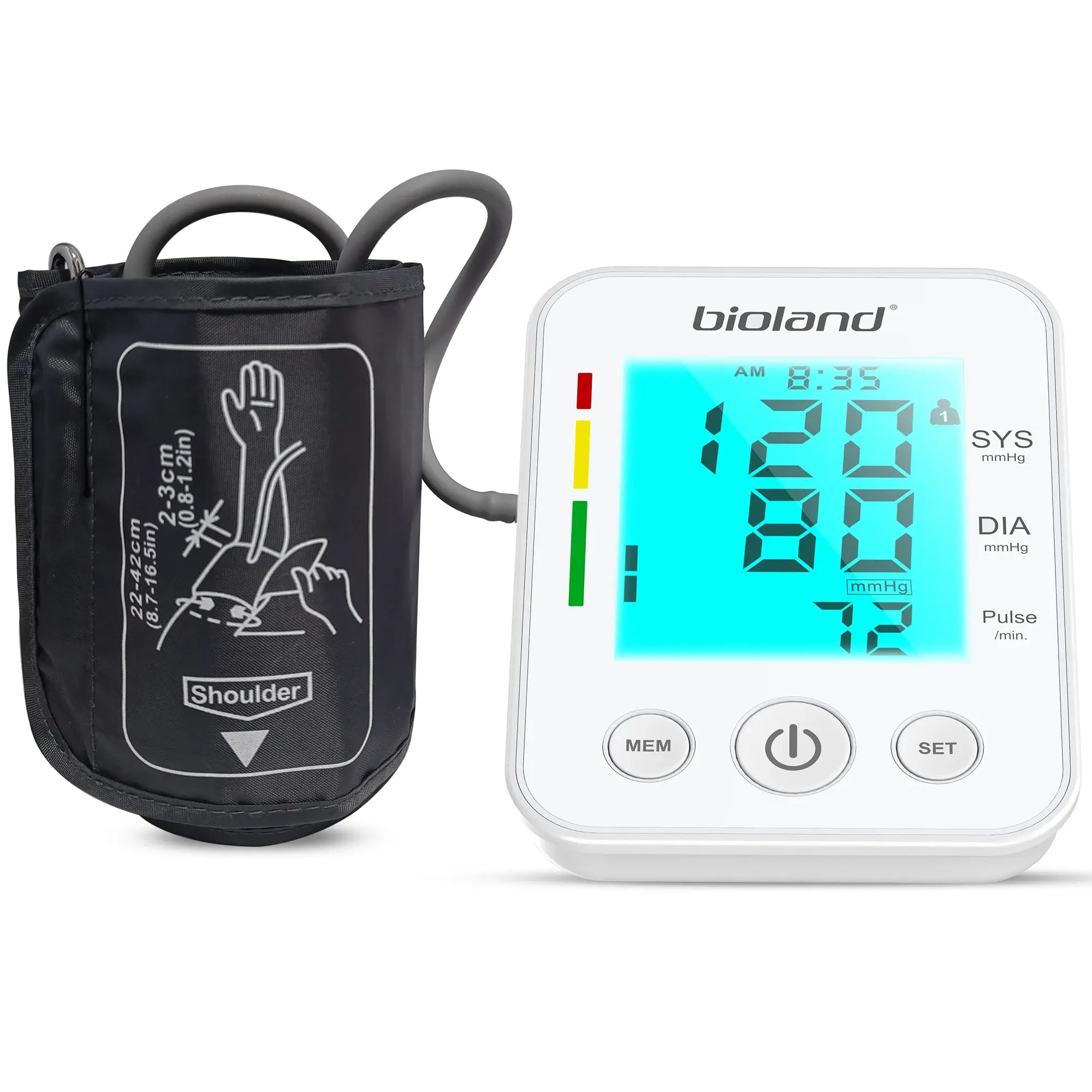 Blood Pressure Monitor Tensiometer Upper Arm Automatic Digital BP.