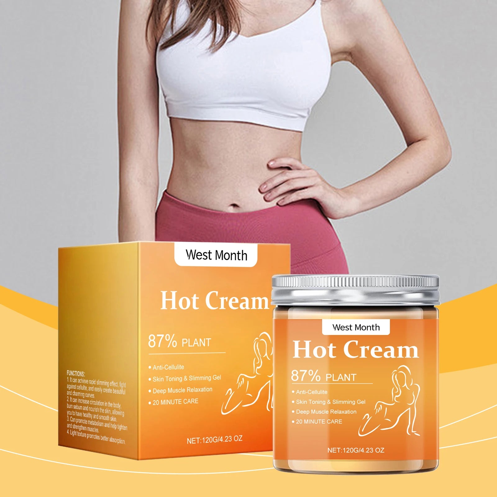 Fat Burner Weight Loss Cream Anti Cellulite Shaping Firming Arms